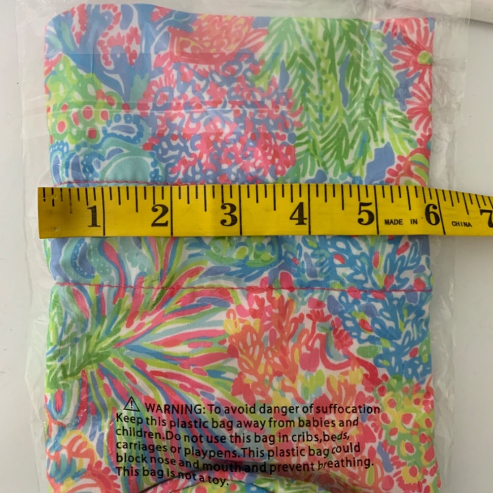 Lilly Pulitzer Wine Tote Featured in Lover's Coral NEW Vibrant Beachy Preppy - Picture 8 of 9